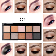 Load image into Gallery viewer, 10 Color Nude Shining Eyeshadow Palette Makeup Glitter Pigment Smoky Eye Shadow Pallete Diamond Shine Waterproof Cosmetics New