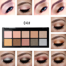 Load image into Gallery viewer, 10 Color Nude Shining Eyeshadow Palette Makeup Glitter Pigment Smoky Eye Shadow Pallete Diamond Shine Waterproof Cosmetics New
