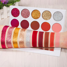 Load image into Gallery viewer, DE'LANCI Matte Glitter Eyeshadow Pallete Pressed Glitter Eye Shadow Pigment Makeup Palette maquiagem profissional completa