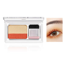 Load image into Gallery viewer, Double Color Lazy Eye Shadow Makeup Palette Glitter Palette Eyeshadow Pallete Waterproof Glitter Eyeshadow Shimmer Cosmetics