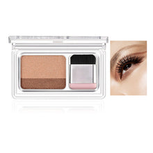 Load image into Gallery viewer, Double Color Lazy Eye Shadow Makeup Palette Glitter Palette Eyeshadow Pallete Waterproof Glitter Eyeshadow Shimmer Cosmetics