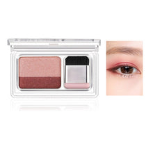 Load image into Gallery viewer, Double Color Lazy Eye Shadow Makeup Palette Glitter Palette Eyeshadow Pallete Waterproof Glitter Eyeshadow Shimmer Cosmetics