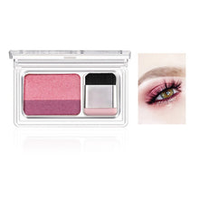 Load image into Gallery viewer, Double Color Lazy Eye Shadow Makeup Palette Glitter Palette Eyeshadow Pallete Waterproof Glitter Eyeshadow Shimmer Cosmetics