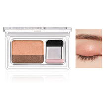 Load image into Gallery viewer, Double Color Lazy Eye Shadow Makeup Palette Glitter Palette Eyeshadow Pallete Waterproof Glitter Eyeshadow Shimmer Cosmetics