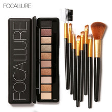 Load image into Gallery viewer, FOCALLURE Matte Eyeshadow Palette Waterproof High Pigment Shimmer Makeup Smoky Eye Shadow Pallete