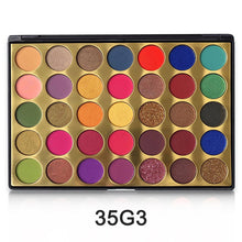 Load image into Gallery viewer, High Pigment Eyeshadow Palette 35 Colors Matte Shimmer Pressed Glitter Makeup Pallete Nudes Natural Bright Shades Cosmetics Set