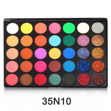 Load image into Gallery viewer, High Pigment Eyeshadow Palette 35 Colors Matte Shimmer Pressed Glitter Makeup Pallete Nudes Natural Bright Shades Cosmetics Set