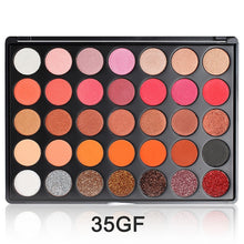 Load image into Gallery viewer, High Pigment Eyeshadow Palette 35 Colors Matte Shimmer Pressed Glitter Makeup Pallete Nudes Natural Bright Shades Cosmetics Set