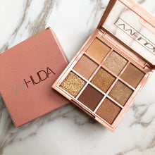 Load image into Gallery viewer, VVHUDA Eyeshadow Palette Makeup Cosmetics Diamond Glitter Metallic 9 Color Nude Creamy Pigmented Professional Mini Shadow Kit
