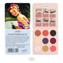 Load image into Gallery viewer, YOEDGE 9 Colors Matte Shimmer Eye Shadow Makeup Palette Pigment Waterproof Shadows Balm Profesional Make Up Eyeshadow Pallete