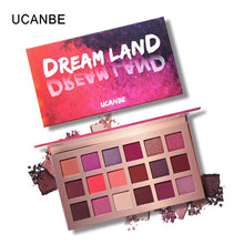 Load image into Gallery viewer, Ucanbe 18 Colors Nude Matte Eyeshadow Aromas Palette Brighten Glitter Long-lasting Shimmer Eye Shadow Waterproof Cosmetics TSLM2