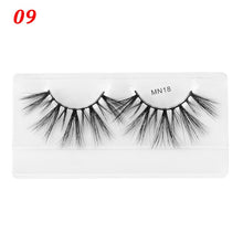 Load image into Gallery viewer, 1 Pair 30mm Thick Makeup Lashes 3D Mink Hair False Eyelashes Long Wispies Fluffy Multilayers Eyelashes Cruelty-free Extension