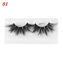 Load image into Gallery viewer, 1 Pair 30mm Thick Makeup Lashes 3D Mink Hair False Eyelashes Long Wispies Fluffy Multilayers Eyelashes Cruelty-free Extension