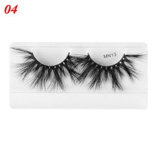 Load image into Gallery viewer, 1 Pair 30mm Thick Makeup Lashes 3D Mink Hair False Eyelashes Long Wispies Fluffy Multilayers Eyelashes Cruelty-free Extension