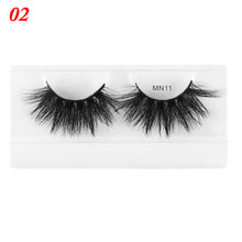 Load image into Gallery viewer, 1 Pair 30mm Thick Makeup Lashes 3D Mink Hair False Eyelashes Long Wispies Fluffy Multilayers Eyelashes Cruelty-free Extension