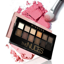 Load image into Gallery viewer, 12 Color Bronzer Pigment Eyeshadow Glitter Matte Make Up Cosmetics for Eyes Makeup Palette Nude Eyeshadow Pallete Kit Waterproof