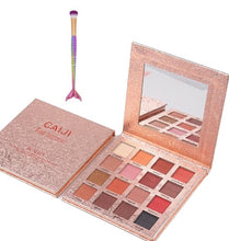 Load image into Gallery viewer, 16 Color Eyeshadow Pallete Colorful Gold Foil Pearlescent Mate Makeup Pallete With Mini Travel Beauty Brush