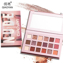 Load image into Gallery viewer, 18 Color Nude Shining Eyeshadow Pearlescent Makeup Glitter Pigment Smoky Eye Shadow Pallete Waterproof Cosmetics