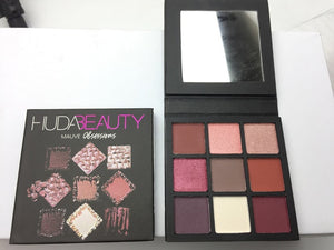 2018 NEW Huda Beauty Ruby Obsessions Palette Eyeshadow Pallete Matte Shimmer  Nude Makeup Glitter Smoky Eye Shadow Powder