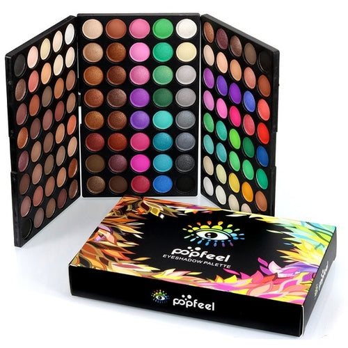 2019 120 Colors Gliltter Eyeshadow Pallete of Matte Eye Shadow Professional Nude Makeup Palette Eyeshadow Cosmetic TSLM1