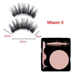 2019 New Magnetic Liquid Eyeliner & Magnetic False Eyelashes & Tweezer Set Waterproof Long Lasting Eyeliner False Eyelashes