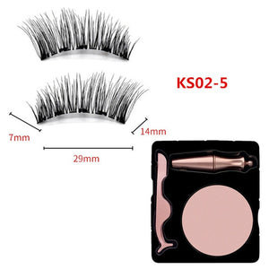 2019 New Magnetic Liquid Eyeliner & Magnetic False Eyelashes & Tweezer Set Waterproof Long Lasting Eyeliner False Eyelashes