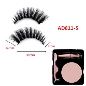 2019 New Magnetic Liquid Eyeliner & Magnetic False Eyelashes & Tweezer Set Waterproof Long Lasting Eyeliner False Eyelashes