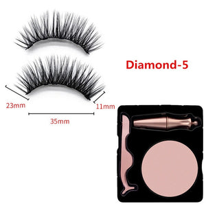 2019 New Magnetic Liquid Eyeliner & Magnetic False Eyelashes & Tweezer Set Waterproof Long Lasting Eyeliner False Eyelashes