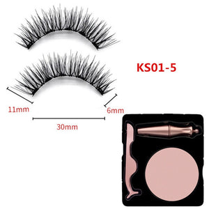 2019 New Magnetic Liquid Eyeliner & Magnetic False Eyelashes & Tweezer Set Waterproof Long Lasting Eyeliner False Eyelashes