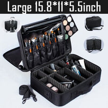 Load image into Gallery viewer, 2019 New Professional Toiletry Bag Cosmetic Bag Organizer Women Travel Make Up Cases Big Capacity Cosmetics Suitcases For Makeup