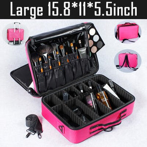 2019 New Professional Toiletry Bag Cosmetic Bag Organizer Women Travel Make Up Cases Big Capacity Cosmetics Suitcases For Makeup