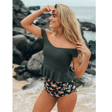 Load image into Gallery viewer, 2019 Sexy Bikini Swimwear Women Push Up Swimsuit High Waisted Bathing Suit Floral Biquini Two Piece Bikinis Tankini Beachwear