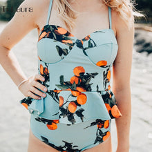 Load image into Gallery viewer, 2019 Sexy Bikini Swimwear Women Push Up Swimsuit High Waisted Bathing Suit Floral Biquini Two Piece Bikinis Tankini Beachwear