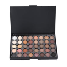 Load image into Gallery viewer, 40 Color Portable Matte Eye Makeup Eyeshadow Pallete Glitter Powder Primer  Luminous Eye Shadow Earth Shadow Brush Set