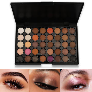 40 colors Eyeshadow Pallete Matte Make Up Earth Palette Glitter Waterproof Lasting loose nude Powder Eye Shadow Makeup Pigmented