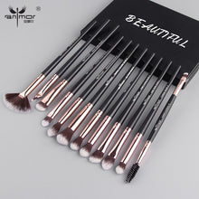 Load image into Gallery viewer, Anmor Makeup Brushes Set 12pcs/lot Eye Shadow Blending Eyeliner Eyelash Eyebrow Brushes For Make up Professional Eyeshadow Brush