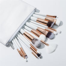 Load image into Gallery viewer, BBL 15pcs White Makeup Brushes Set Foundation Powder Blush Highlighter Eyeshadow Brush Premium Eye Makeup Brush Professional