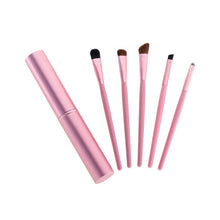 Load image into Gallery viewer, BBL 5pcs Travel Portable Mini Eye Makeup Brushes Set Smudge Eyeshadow Eyeliner Eyebrow Brush Lip Make Up Brush kit Professional