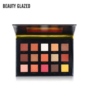 BEAUTY GLAZED 15 Color Eyeshadow Pallete Make up Long-lasting Eye Shadow Matte Easy to Wear Makeup Palette paleta de sombra