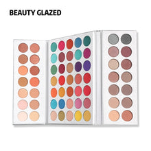 Load image into Gallery viewer, BEAUTY GLAZED 63 Colors Eye Shadow Pallete Long Lasting Matte Shimmer Glitter Pigment Easy to Wear Eyes Makeup Charming Palette