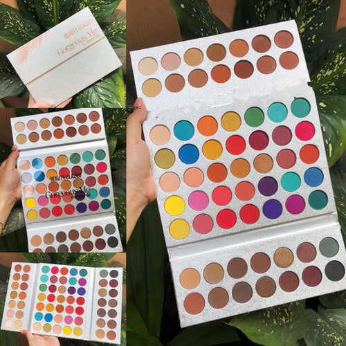 Beauty Glazed 63 Color Makeup Eyeshadow Palette Pigment Glitter Shimmer Make Up Eye Shadow Pallete Sombra Paleta De Sombra Set