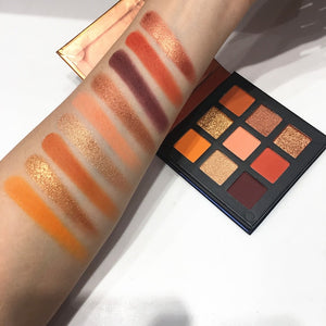 Beauty Glazed 9 Colors Eye Shadow Palette Natural Shimmer Matte Eyeshadow Powder Professional Eyes Makeup Pallete Maquiagem