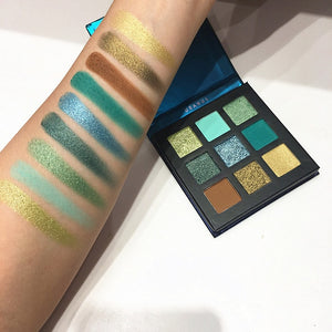 Beauty Glazed 9 Colors Eye Shadow Palette Natural Shimmer Matte Eyeshadow Powder Professional Eyes Makeup Pallete Maquiagem