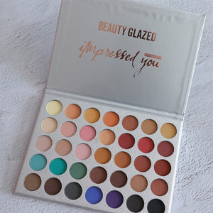 Beauty Glazed Makeup Eyeshadow Palette 18 Colors the Weather Collection Matte Shimmer Glitter Pigment Eye Shadow Makeup Pallete