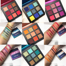 Load image into Gallery viewer, Beauty Glazed Makeup Eyeshadow Pallete makeup brushes 9 Color Shimmer Pigmented Eye Shadow Palette Make up Palette maquillage