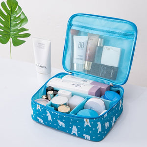 Brand organizer travel fashion lady cosmetics cosmetic bag beautician storage bags large capacity Women makeup bag H127