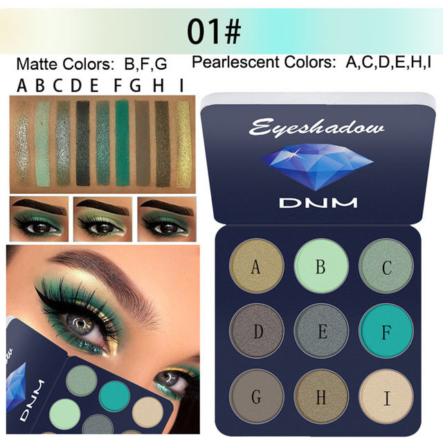 Bright Colors Matte  Eyeshadow Makeup Pallete - Long lasting and High Pigment Silky Powder Eye Shadow Cosmetics Set