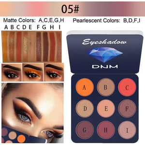 Bright Colors Matte  Eyeshadow Makeup Pallete - Long lasting and High Pigment Silky Powder Eye Shadow Cosmetics Set