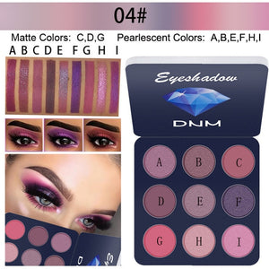 Bright Colors Matte  Eyeshadow Makeup Pallete - Long lasting and High Pigment Silky Powder Eye Shadow Cosmetics Set