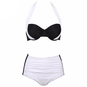 CALOFE Biquin Swimsuit High Waist Bathing Suits Swim Push Up Bikini Set 2019 Sexy Bikinis Women Swimwear Bikini Set Beach Suit